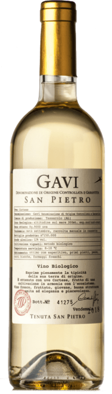 Бесплатная доставка | Белое вино San Pietro D.O.C.G. Cortese di Gavi Пьемонте Италия Cortese 75 cl