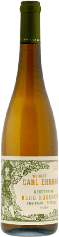 Free Shipping | White wine Carl Ehrhard Berg Roseneck Dry Q.b.A. Rheingau Rheingau Germany Riesling Organic 75 cl