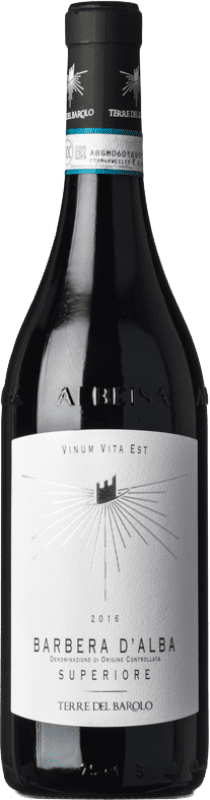 Envio grátis | Vinho tinto Terre del Barolo Superiore D.O.C. Barbera d'Alba Piemonte Itália Barbera 75 cl