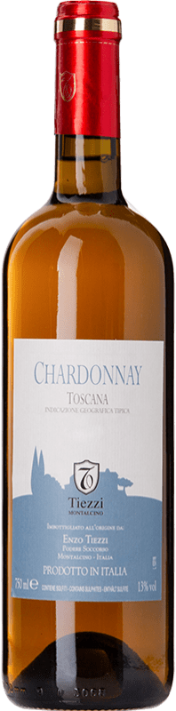 Бесплатная доставка | Белое вино Tiezzi I.G.T. Toscana Тоскана Италия Chardonnay 75 cl