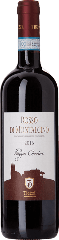 Бесплатная доставка | Красное вино Tiezzi Poggio Cerrino D.O.C. Rosso di Montalcino Тоскана Италия Sangiovese — Санджовезе 75 cl