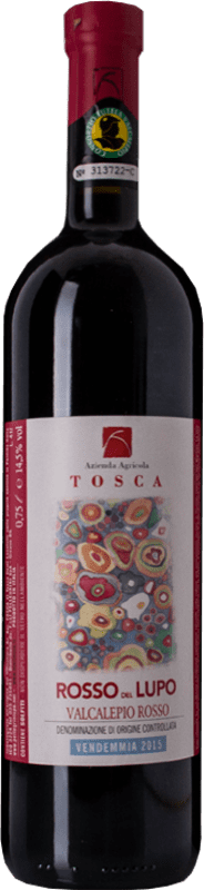 Free Shipping | Red wine Tosca Rosso del Lupo D.O.C. Valcalepio Lombardia Italy Merlot, Cabernet Sauvignon 75 cl