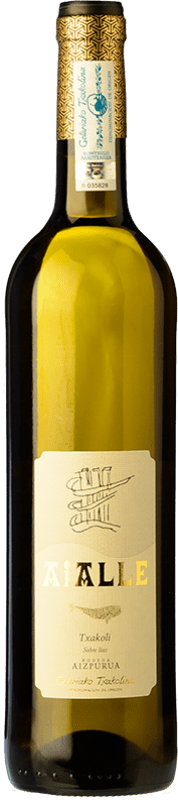 Envoi gratuit | Vin blanc Aizpurua Aialle Crianza D.O. Getariako Txakolina Pays Basque Espagne Hondarribi Zuri 75 cl