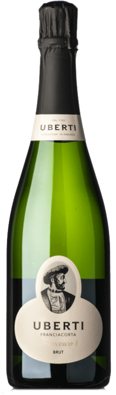 31,95 € | White Sparkling Wine Uberti Francesco I Brut D.O.C.G. Franciacorta Lombardia Italy Pinot Black, Chardonnay, Pinot White 75 cl