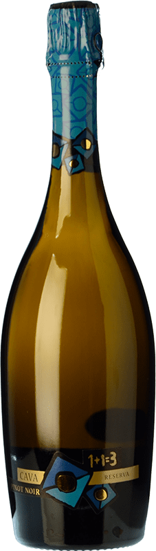 16,95 € Free Shipping | White sparkling U Més U 1 + 1 Igual a 3 Blanc de Noirs Brut Nature Reserve D.O. Cava