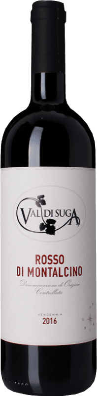 Бесплатная доставка | Красное вино Val di Suga D.O.C. Rosso di Montalcino Тоскана Италия Sangiovese 75 cl