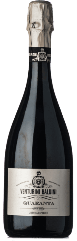 13,95 € | 红汽酒 Venturini Baldini Lambrusco Quaranta 额外的香味 D.O.C. Reggiano 艾米利亚 - 罗马涅 意大利 Lambrusco 有机 75 cl