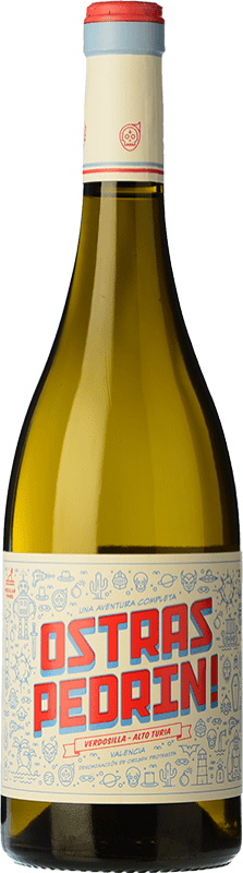 Envoi gratuit | Vin blanc Vicente Gandía Ostras Pedrín Verdosilla D.O. Valencia Communauté valencienne Espagne 75 cl