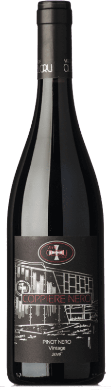 Free Shipping | Red wine OlCru Coppiere Nero I.G.T. Provincia di Pavia Lombardia Italy Pinot Black 75 cl