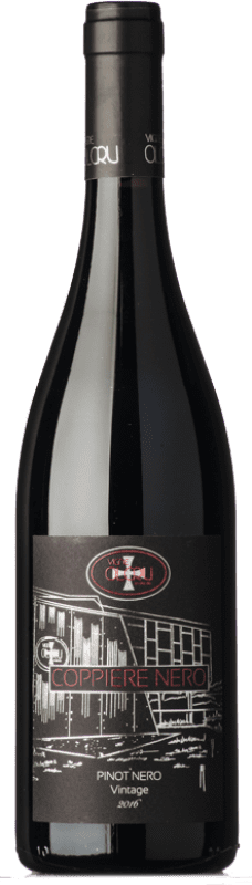 Envío gratis | Vino tinto OlCru Coppiere Nero I.G.T. Provincia di Pavia Lombardia Italia Pinot Negro 75 cl