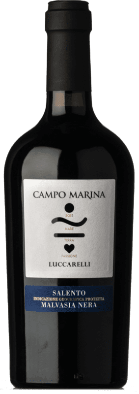 13,95 € | Red wine Vigneti del Salento Luccarelli Campo Marina I.G.T. Salento Puglia Italy Malvasia Black Bottle 75 cl