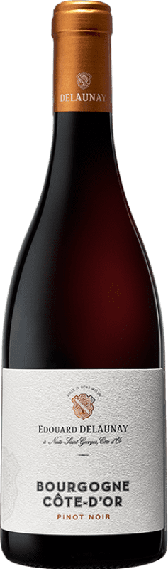 Бесплатная доставка | Красное вино Edouard Delaunay Cote d'Or A.O.C. Bourgogne Бургундия Франция Pinot Black 75 cl