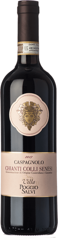 Бесплатная доставка | Красное вино Poggio Salvi Caspagnolo D.O.C.G. Chianti Тоскана Италия Merlot — Мерло, Sangiovese — Санджовезе 75 cl