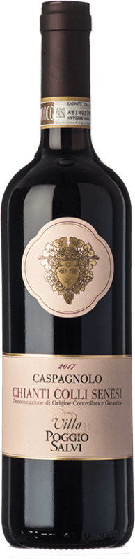 Бесплатная доставка | Красное вино Poggio Salvi Caspagnolo D.O.C.G. Chianti Тоскана Италия Merlot, Sangiovese 75 cl