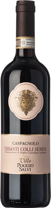 Envio grátis | Vinho Tinto Poggio Salvi Caspagnolo D.O.C.G. Chianti Tuscany Itália Merlot, Sangiovese 75 cl