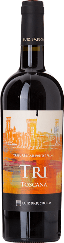 Бесплатная доставка | Красное вино Villa Triturris Luiz Barichello Tri I.G.T. Toscana Тоскана Италия Cabernet Sauvignon — Каберне Совиньон, Sangiovese — Санджовезе, Malbec — Мальбек 75 cl