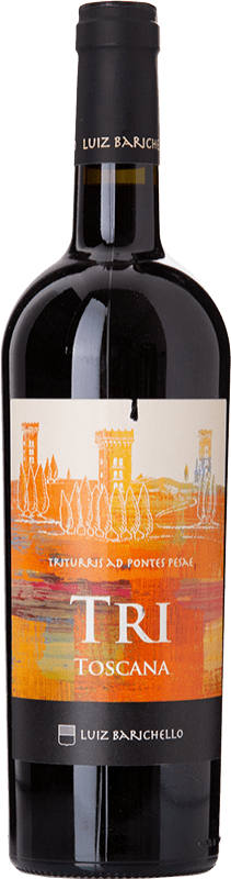 Бесплатная доставка | Красное вино Villa Triturris Luiz Barichello Tri I.G.T. Toscana Тоскана Италия Cabernet Sauvignon, Sangiovese, Malbec 75 cl