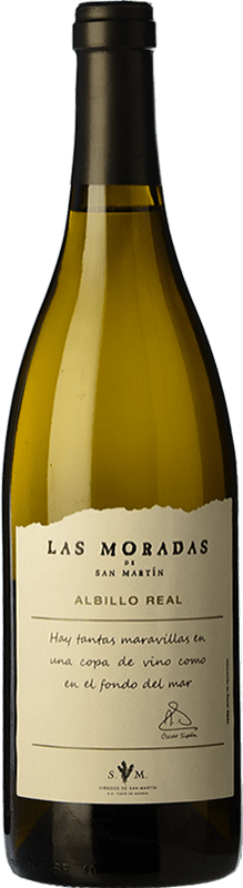 16,95 € | Белое вино Viñedos de San Martín Las Moradas старения D.O. Vinos de Madrid Сообщество Мадрида Испания Albillo 75 cl