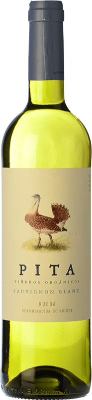 Free Shipping | White wine Dominio de Verderrubí Pita Aged D.O. Rueda Castilla y León Spain Sauvignon White Organic 75 cl