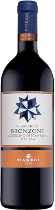 15,95 € Spedizione Gratuita | Vino rosso Mazzei Belguardo Bronzone Riserva D.O.C.G. Morellino di Scansano