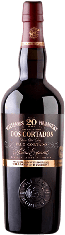 52,95 € Spedizione Gratuita | Vino Liquoroso Williams & Humbert 2 Dos Cortados Palo Cortado D.O. Jerez-Xérès-Sherry 20 Anni Bottiglia Medium 50 cl