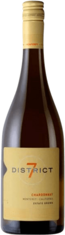 Free Shipping | White wine District 7 I.G. Monterey California United States Chardonnay 75 cl