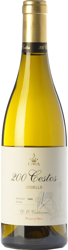 Envio grátis | Vinho branco A Coroa 200 Cestos D.O. Valdeorras Galiza Espanha Godello 75 cl