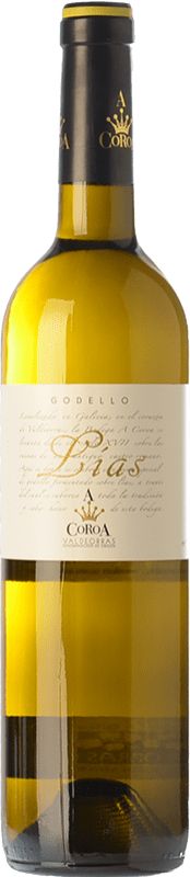 Envio grátis | Vinho branco A Coroa sobre Lías Crianza D.O. Valdeorras Galiza Espanha Godello 75 cl