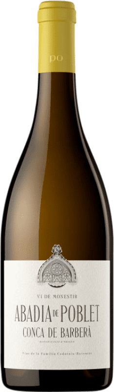 Free Shipping | White Wine Abadia de Poblet D.O. Conca de Barberà Catalonia Spain Macabeo, Parellada 75 cl