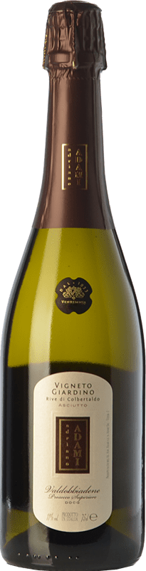 Envoi gratuit | Blanc mousseux Adami Vigneto Giardino Sec D.O.C.G. Prosecco di Conegliano-Valdobbiadene Trévise Italie Glera 75 cl