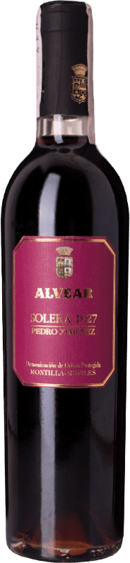 Envio grátis | Vinho doce Alvear Solera 1927 D.O. Montilla-Moriles Andaluzia Espanha Pedro Ximénez Meia Garrafa 37 cl