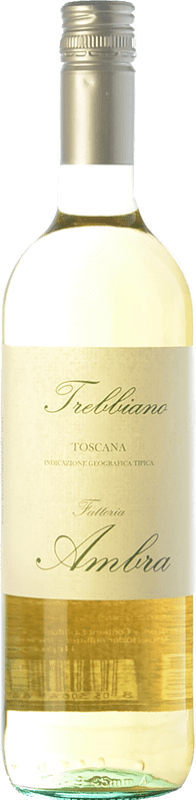 10,95 € Free Shipping | White wine Ambra I.G.T. Toscana Tuscany Italy Trebbiano Bottle 75 cl