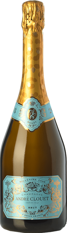 73,95 € Бесплатная доставка | Белое игристое André Clouet Millésimé брют Резерв A.O.C. Champagne