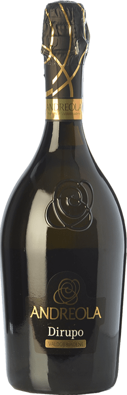 送料無料 | 白スパークリングワイン Andreola Dirupo 余分な乾燥 D.O.C.G. Prosecco di Conegliano-Valdobbiadene トレヴィーゾ イタリア Glera, Bianchetta, Perera 75 cl