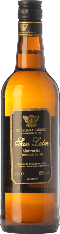 33,95 € | 強化ワイン Argüeso San León Familiar 予約 D.O. Manzanilla-Sanlúcar de Barrameda アンダルシア スペイン Palomino Fino 75 cl