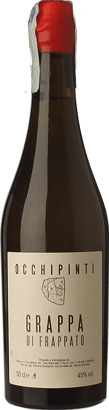 75,95 € Envio grátis | Grappa Arianna Occhipinti Frappato I.G.T. Grappa Siciliana Garrafa Medium 50 cl