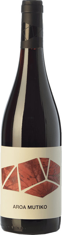 Free Shipping | Red wine Aroa Mutiko Young D.O. Navarra Navarre Spain Tempranillo, Merlot Organic 75 cl