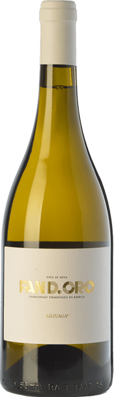 Envio grátis | Vinho branco Arzuaga Fan D.Oro Crianza D.O. Ribera del Duero Castela e Leão Espanha Chardonnay 75 cl