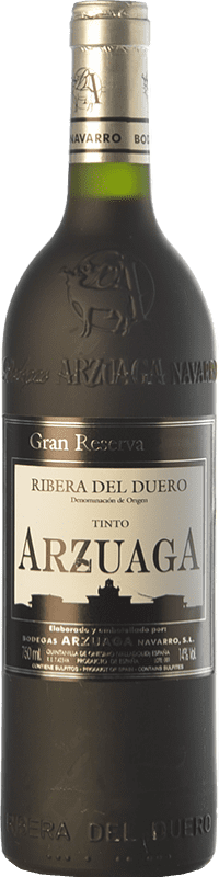 89,95 € | 红酒 Arzuaga 大储备 D.O. Ribera del Duero 卡斯蒂利亚莱昂 西班牙 Tempranillo, Merlot, Cabernet Sauvignon 75 cl