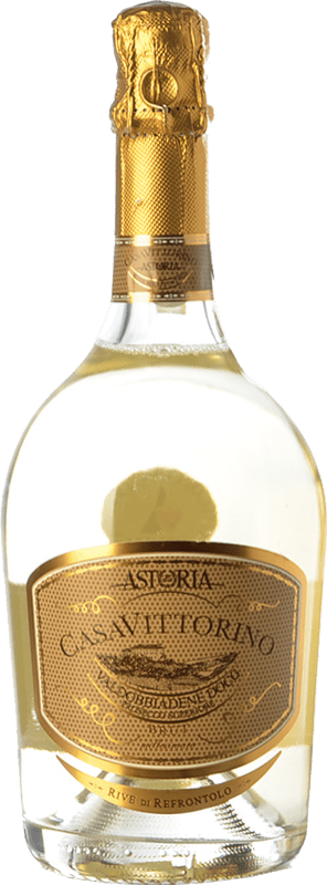14,95 € Free Shipping | White sparkling Astoria Casa di Vittorino Brut D.O.C.G. Prosecco di Conegliano-Valdobbiadene Treviso Italy Glera Bottle 75 cl