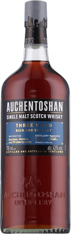 74,95 € Kostenloser Versand | Whiskey Single Malt Auchentoshan Three Wood