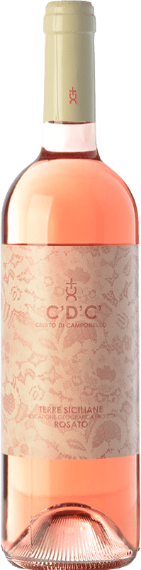 12,95 € Spedizione Gratuita | Vino rosato Cristo di Campobello C'D'C' Rosato I.G.T. Terre Siciliane