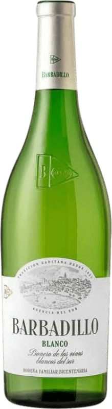 Free Shipping | White Wine Barbadillo Castillo de San Diego Young I.G.P. Vino de la Tierra de Cádiz Andalusia Spain Palomino Fino 75 cl