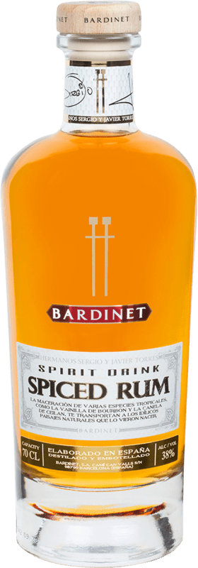 31,95 € | Rum Bardinet Spiced Rum Hermanos Torres Spain Bottle 70 cl