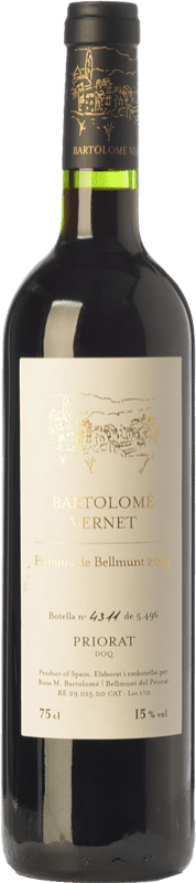 36,95 € | Red wine Bartolomé Vernet Primitiu de Bellmunt Aged D.O.Ca. Priorat Catalonia Spain Grenache, Carignan 75 cl