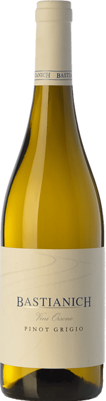 16,95 € | White wine Bastianich Pinot Grigio D.O.C. Colli Orientali del Friuli Friuli-Venezia Giulia Italy Pinot Grey Bottle 75 cl