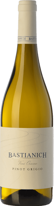 16,95 € Free Shipping | White wine Bastianich Pinot Grigio D.O.C. Colli Orientali del Friuli
