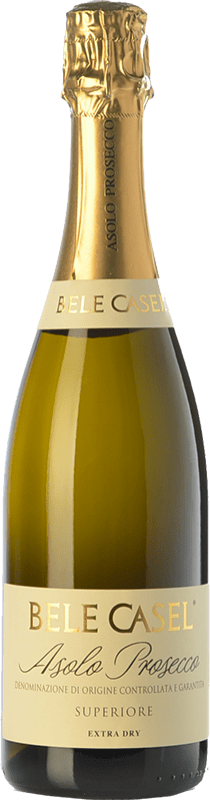 Бесплатная доставка | Белое игристое Bele Casel Экстра сухой D.O.C.G. Asolo Prosecco Венето Италия Glera 75 cl