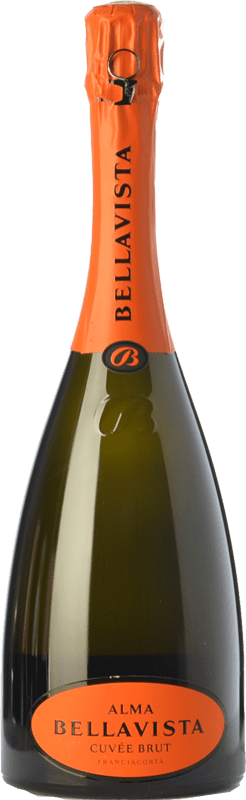 送料無料 | 白スパークリングワイン Bellavista Alma Cuvée Brut D.O.C.G. Franciacorta ロンバルディア イタリア Pinot Black, Chardonnay, Pinot White 75 cl