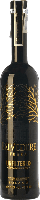 Envoi gratuit | Vodka Belvedere Unfiltered — Non Filtré Pologne 70 cl Intenso — Intense